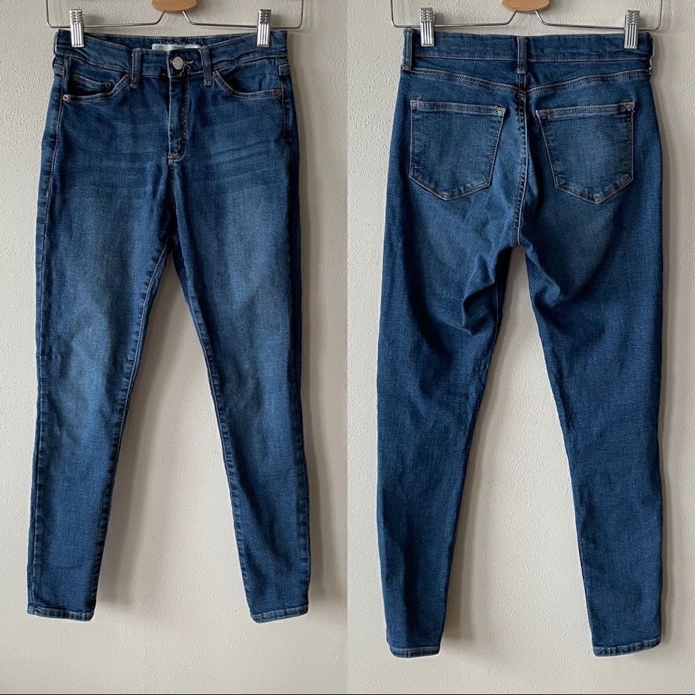 Topshop Moto Sidney 9” Rise Ankle Skinny Jeans